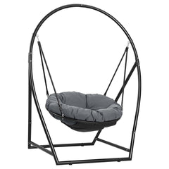 Jopassy Hängesessel mit Gestell und Kissen, höhenverstellbar bis 150 kg, für Garten und Balkon