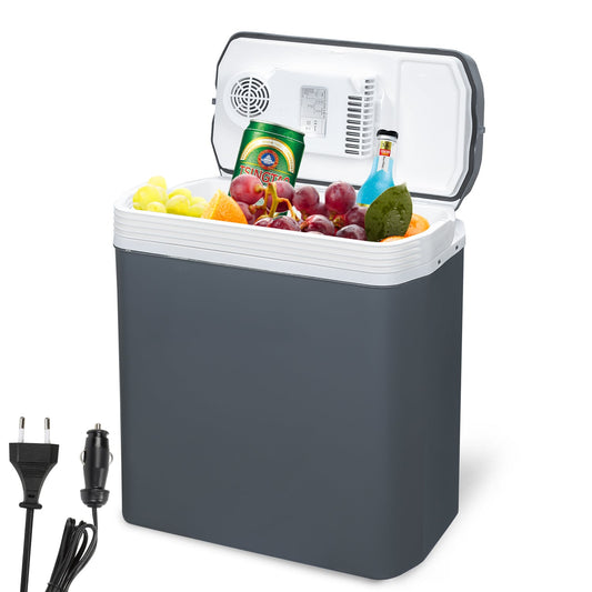 Jopassy Kühlbox 24 L elektrisch 12V 230V mit Warmhaltefunktion für Auto und Camping