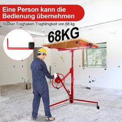 Jopassy Plattenheber klappbar 140-325 cm höhenverstellbar bis 68 kg für Trockenbau