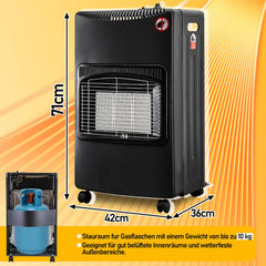 Jopassy Keramik Gasheizer 4200W mit Gas- und Elektroheizung
