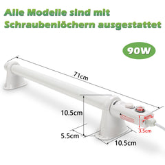 Jopassy Gewächshausheizung 55/90/135W IPX4 für Gewächshaus Frühbeet und Hochbeet