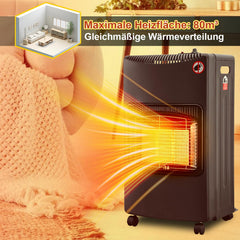 Jopassy Keramik Gasheizer 4200W mit Gas- und Elektroheizung