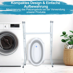 Jopassy faltbare Babybadewanne 85 x 47 x 21 cm mit Gestell und Badematte