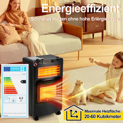 Jopassy Gasheizer 4200W mit Elektroheizung 1260W für Propan Butan bis 15 kg