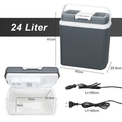 Jopassy Kühlbox 24 L elektrisch 12V 230V mit Warmhaltefunktion für Auto und Camping