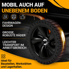 Jopassy Diesel Heizkanone 30 kW mit 38L Tank Thermostat Digitaldisplay und Rollen