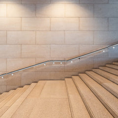Jopassy Edelstahl Wandhandlauf 50 bis 200 cm für Treppe
