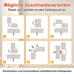 Jopassy Elektrische Fußbodenheizung 150 W/m² für 1–10 m² mit WLAN-Thermostat