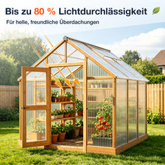 Jopassy FRP Wellplatten transparent für Dach und Gartenhaus