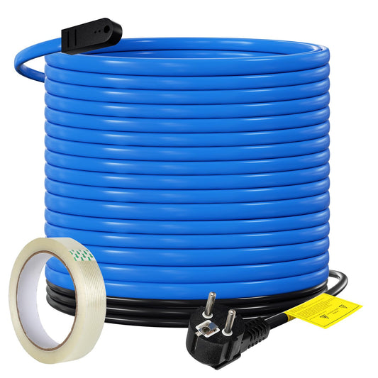 Jopassy Heizkabel mit Thermostat 2–18 m 17 W/m IP68 Frostschutz für Wasserleitung