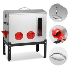 Jopassy Geflügelfutterautomat für 18–22,6 kg Futter mit 6/8 Fressöffnungen und Sichtfenster