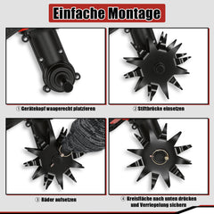 Jopassy Akku Motorhacke 400 W für kleine Gartenflächen