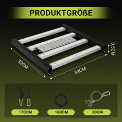 Jopassy LED Pflanzenlampe 150W Vollspektrum dimmbar für Growzelt und Pflanzen
