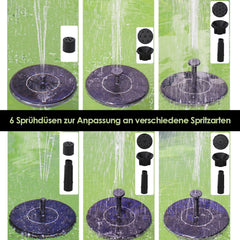 Jopassy Solarbetriebene Wasserpumpe schwimmender Springbrunnen