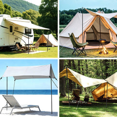 Jopassy Alu Zeltstangen verstellbar 85 bis 205 cm für Tarp Camping