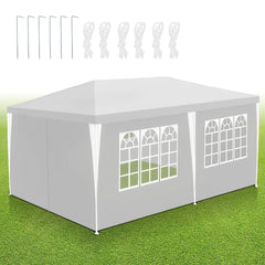 Jopassy Partyzelt wasserdicht 3x3 m 3x6 m Gartenzelt mit Seitenteilen