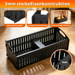Jopassy Pelletkorb für Kamin und Holzofen 28/48 x 20 x 17 cm mit Pelletschaufel