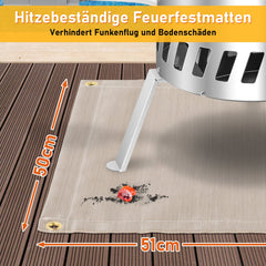 Brennholz Poolheizung Edelstahl