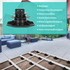 Jopassy Höhenverstellbare Stelzlager für Terrassenplatten