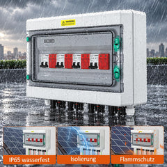 Jopassy PV Überspannungsschutz DC 1000V 32A für 1, 2 oder 4 Strings vorverdrahtet IP65