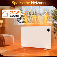 Jopassy Infrarotheizung 400/750/1000W mit Thermostat Tuya App und Fernbedienung