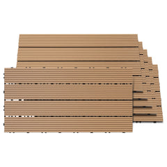 Jopassy WPC Terrassenfliesen 30x60 cm, Klickfliesen für Balkon & Garten, 1–5 m²