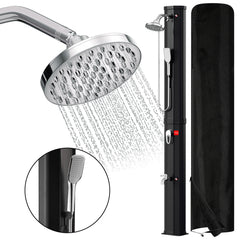 Jopassy Solardusche 20–60L mit Schutzhaube Regenduschkopf und Handbrause