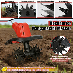 Jopassy Akku Motorhacke 400 W für kleine Gartenflächen