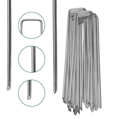 Jopassy 150 × 25 mm verzinkter Bodenanker, robuster Erdspieß für den Garten