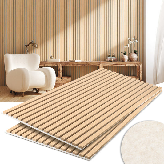Jopassy Akustikpaneele 120x60 cm Wandpaneele Holz und Filz für Innenwand