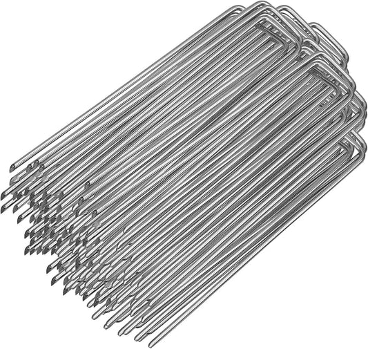 Jopassy 150 × 25 mm verzinkter Bodenanker, robuster Erdspieß für den Garten