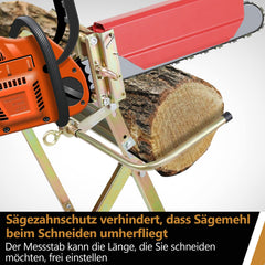 Jopassy Sägebock klappbar mit Kettensägen Halterung und Kettenschutz 81x72x78,5 cm