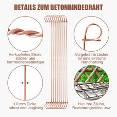 Jopassy Bindedraht für Stahlbeton 100/400 mm, 1000 Stück