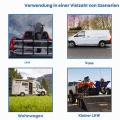 Jopassy Airlineschienen Set Aluminium 4/8/16 m mit Fittings und Endkappen