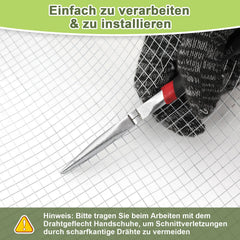 Jopassy Wühlmausgitter 50 cm × 5 m verzinkt für Hochbeet und Garten