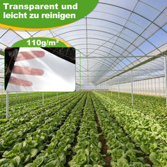 Jopassy Wasserdichte transparente Abdeckplane mit Ösen & Seil – Wetterfeste Gartenplane für Terrasse, Balkon, Gewächshaus, Möbel & Pflanzen