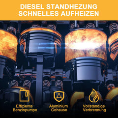 Jopassy Dieselheizung 8 kW mit Bluetooth App und LCD Display