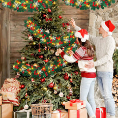 Jopassy Weihnachtsgirlande 5 m mit 100 LED warmweiß und Weihnachtsdeko