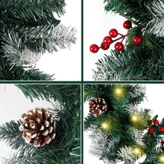 Jopassy Weihnachtsgirlande 2,7 m mit LED Beleuchtung und Fernbedienung