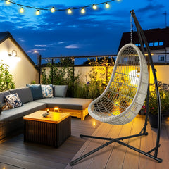 Jopassy Hängesessel Gestell aus Metall – Hängestuhlgestell / Hängesitzständer bis 150 kg für Hängesessel, Indoor & Outdoor