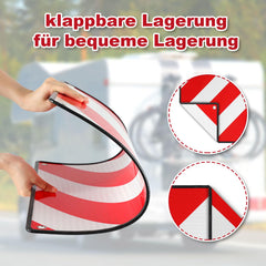 Jopassy 2in1 Warntafel für Italien und Spanien aus Aluminium für Fahrradträger Camping