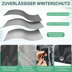 Jopassy Palmen Winterschutz Ø100 cm 2 Stück mit Alufolie und 14 Erdnägeln