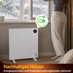 Jopassy Infrarotheizung 400/750/1000W mit Thermostat Tuya App und Fernbedienung