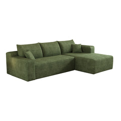 Jopassy Ecksofa mit Chaiselongue 241 x 151 x 58 cm, 2-Sitzer Sofa ohne Montage