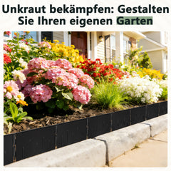 Jopassy Rasenkante aus PP-Kunststoff – flexible Beeteinfassung / Beetumrandung für Garten, Rasen & Blumenbeet, 5 m / 10 m / 20 m