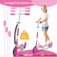 Jopassy Kinderroller klappbar höhenverstellbar 100 kg mit rutschfesten Reifen
