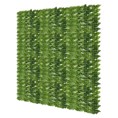 Jopassy Künstliche Efeu Hecke 12 Stück 100 x 300 cm Sichtschutz für Balkon und Terrasse