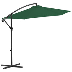 Jopassy Sonnenschirm Ø 300/350 cm, Ampelschirm mit Ständer und Kurbe