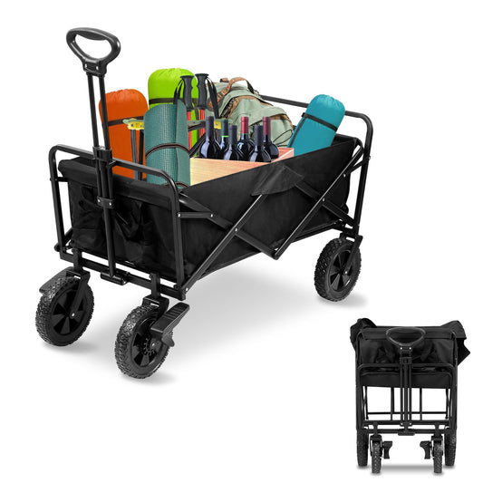 Jopassy Bollerwagen faltbar 100 x 51 x 75 cm 100 kg für Garten und Camping