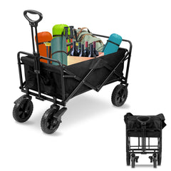 Jopassy Bollerwagen faltbar 100 x 51 x 75 cm 100 kg für Garten und Camping